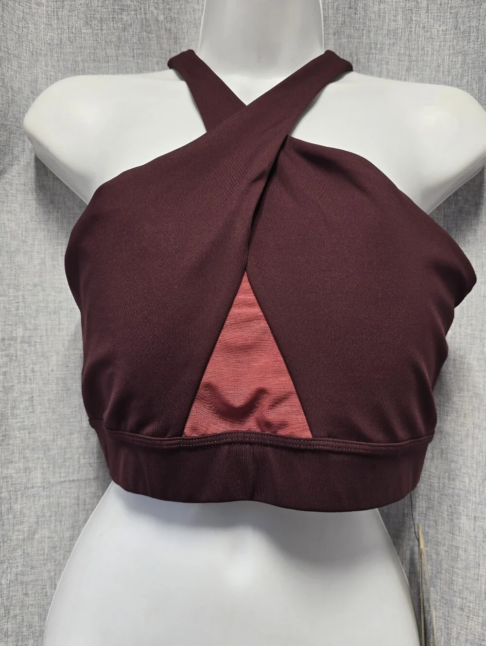 NWT Nike Dri-Fit Medium Support Padded Sports Bra GBurgundy Size XL